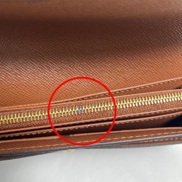 LOUIS VUITTON Portefeuille Sarah Monogram M60531 Brown Long Wallet LV - Picture 13 of 15